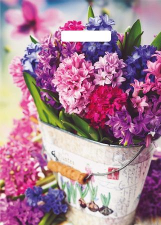 ВУР59028 Пакет подарочный, Артпласт «Весенние краски», полиэтилен, 290х400 мм, 35 мкм, с вырубной ру