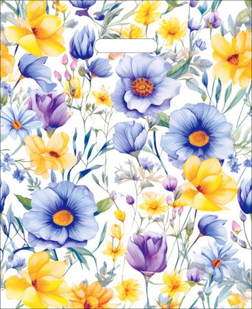 ВУР58822 Пакет подарочный, Артпласт «Цветник», полиэтилен, 360х430 мм, 35 мкм, с вырубной ручкой