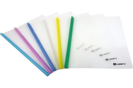 TF0406-CM Папка-скоросшиватель, Lamark, А4, пластик, толщина 160 мкм, 30 листов, ассорти