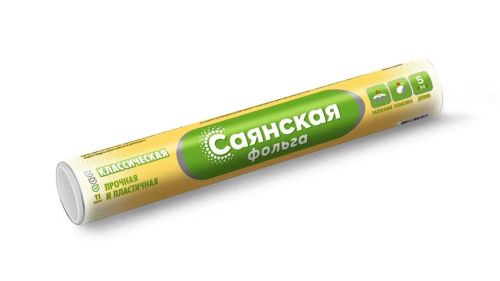 Фольга 29см*5м, 11мкм Саянская Фольга,классическая У5П-290х35