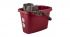SV4086БР Ведро Spin&Clean Step с отжимом прямоугольное (бордо, большое,13 л), 38х28,5х30 см,