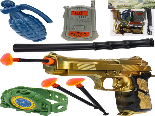 7718487Y Игровой набор "Полиция"(21,5х30х4 см)(8 предметов,в пакете)